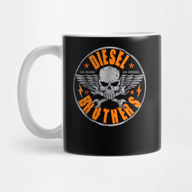 Diesel Brothers Go Hard Go Diesel motorbike by GillTee